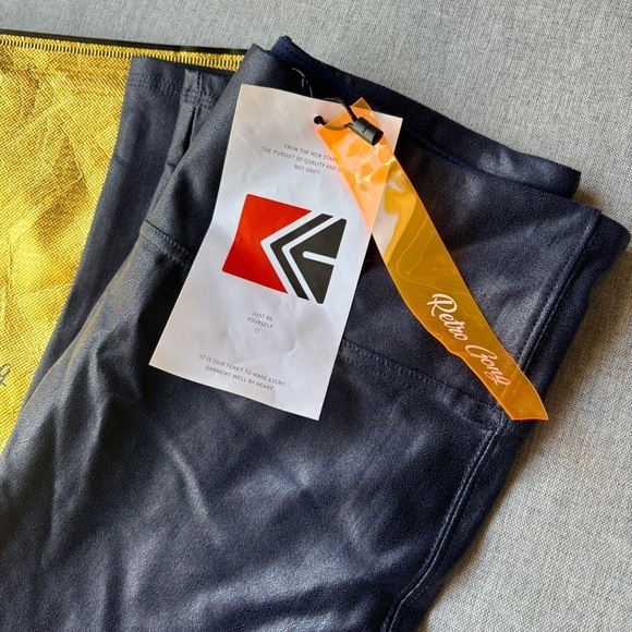 Retro Gong Faux Leather Leggings Stretch High Waisted Pleather - Picture 5 of 8